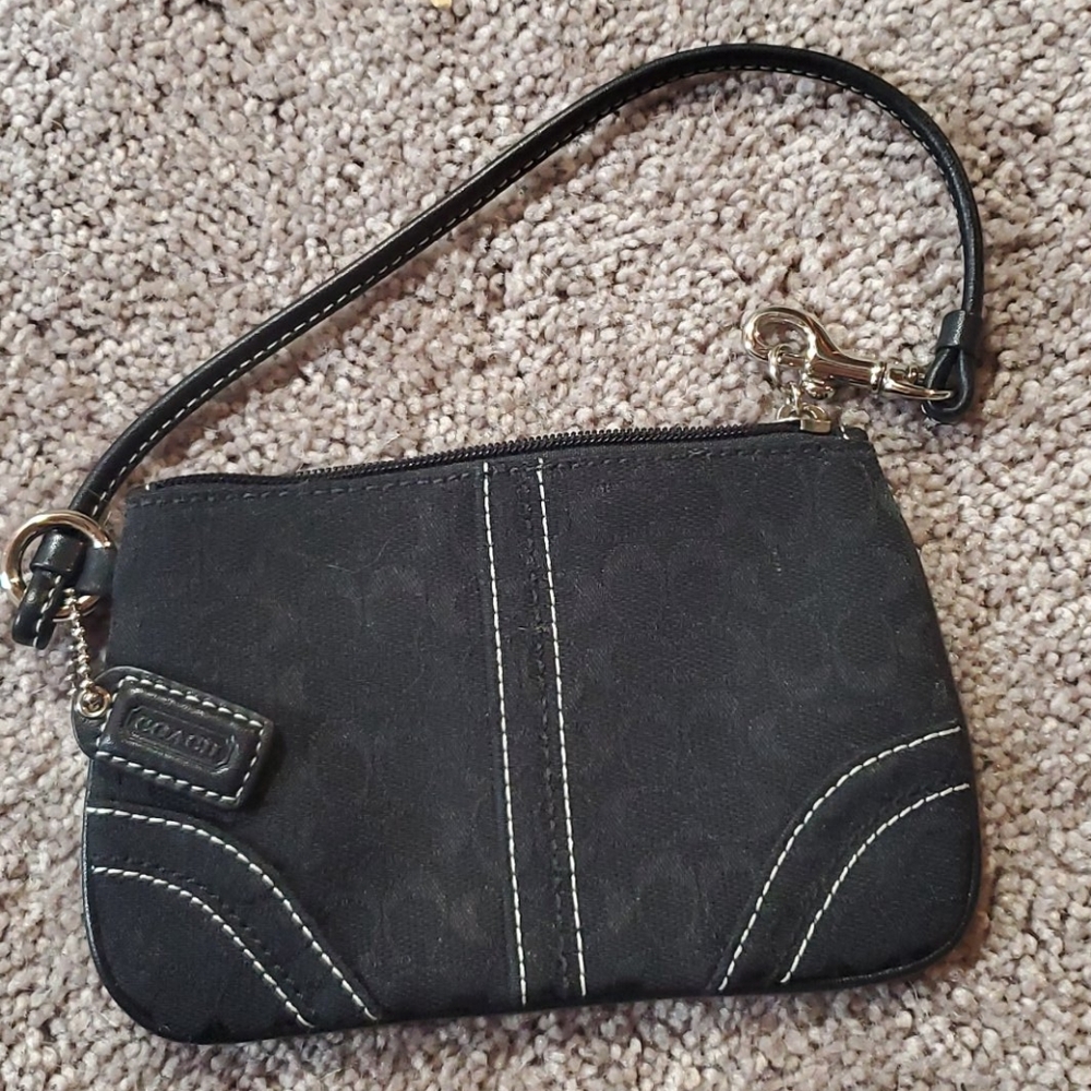 Black Coach Wristlet